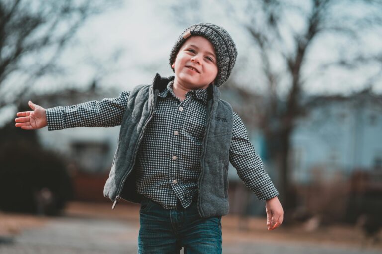 Image of a boy on a walk to represent Dementia UK charity in UK walk a mile a day in September. Image courtesy Pexels.com